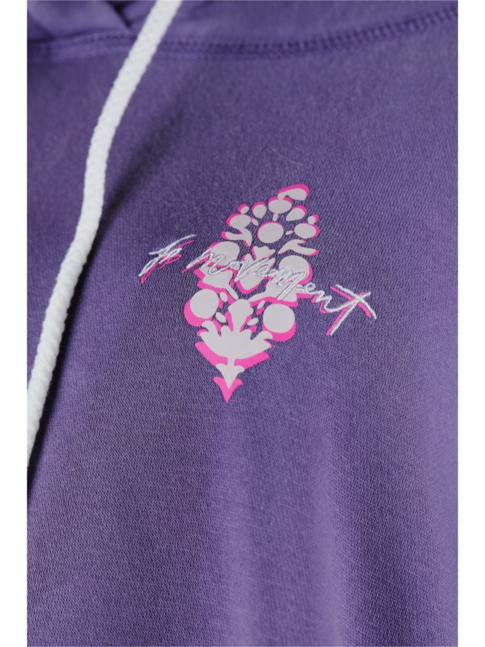 Sz L Free People Movement Final Call Front Logo Hoodie In Graphite Combo NWOT - Picture 2 of 9